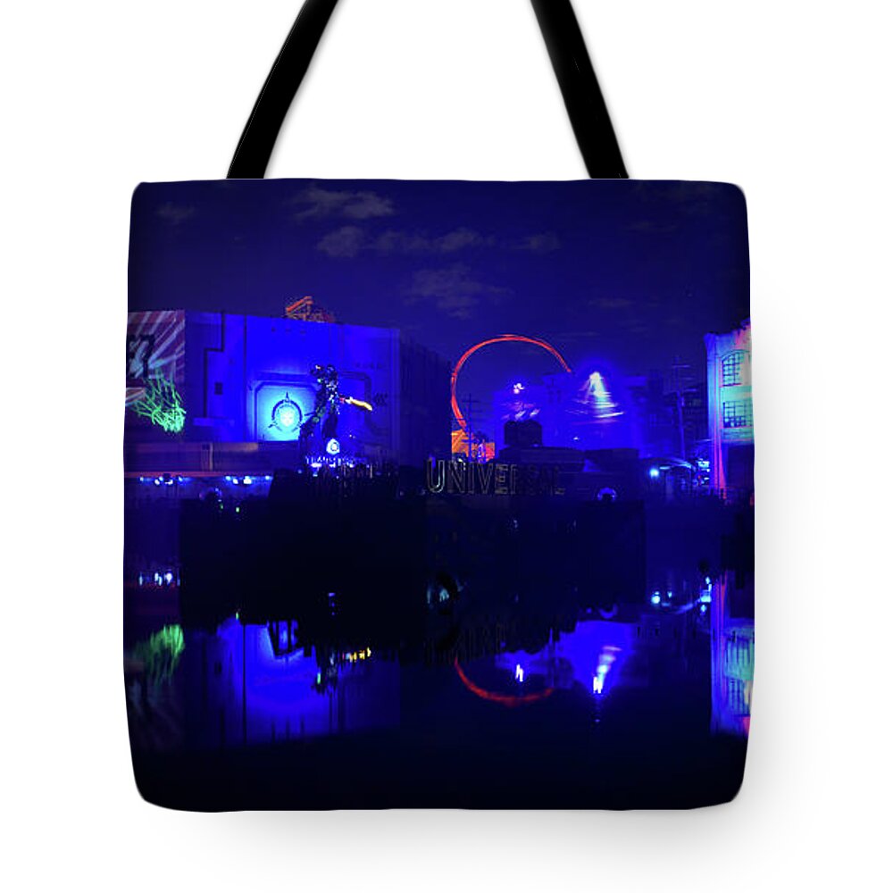 Hhn26 Tote Bag featuring the photograph HHN 26 street pano 1 by David Lee Thompson