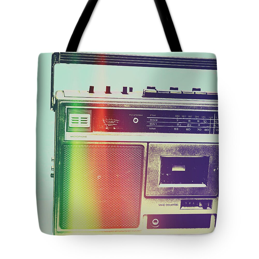 Pop Art Tote Bag featuring the photograph Hi-fi pop by Jorgo Photography