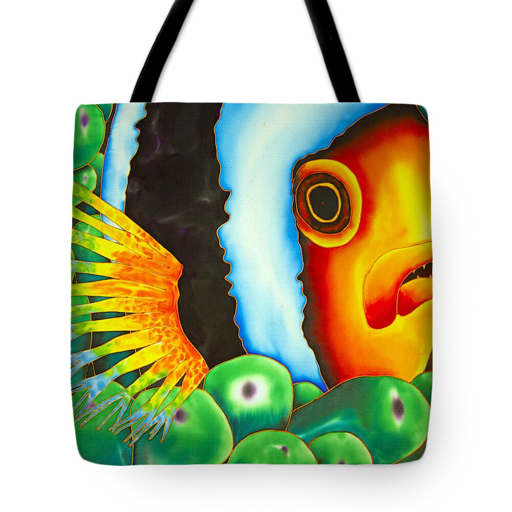 Fish Art Tote Bag featuring the painting Hidden Clownfish by Daniel Jean-Baptiste