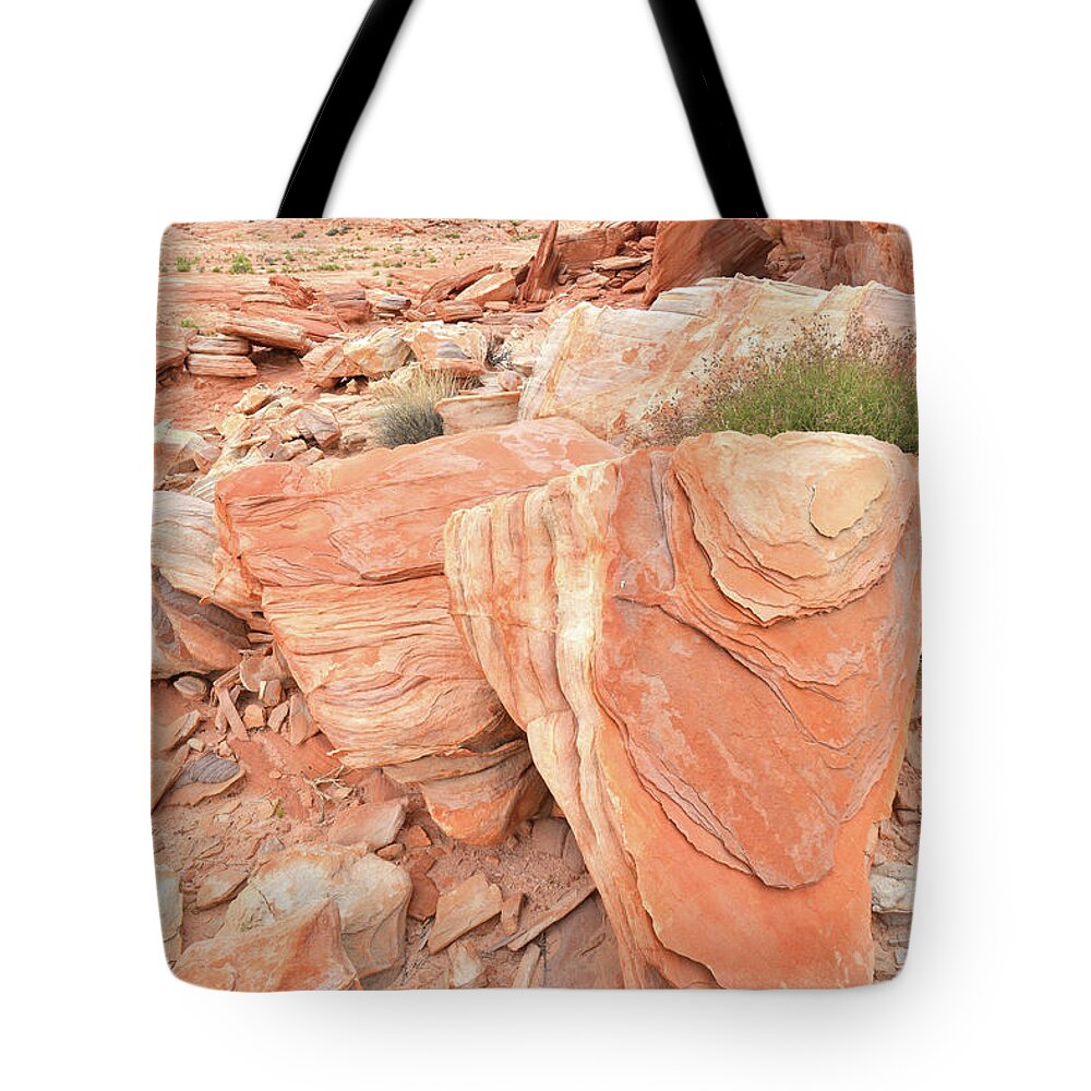 Valley Of Fire State Park Tote Bag featuring the photograph Hidden Cove in Valley of Fire by Ray Mathis