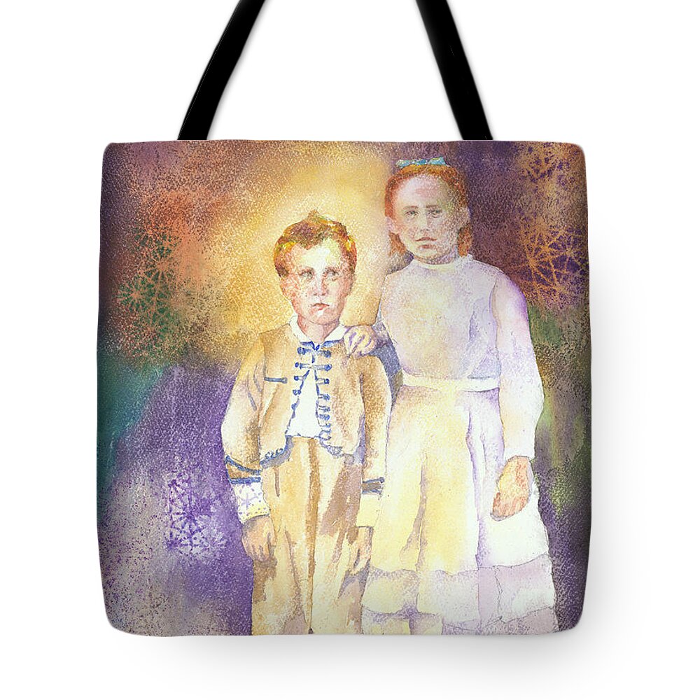 Family Tote Bag featuring the painting Hidden Treasures by Tara Moorman