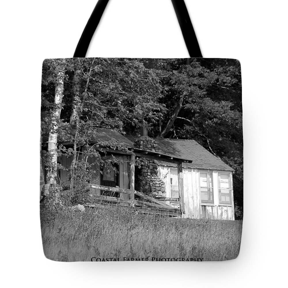 Cabin Tote Bag featuring the photograph Hiding by Becca Wilcox