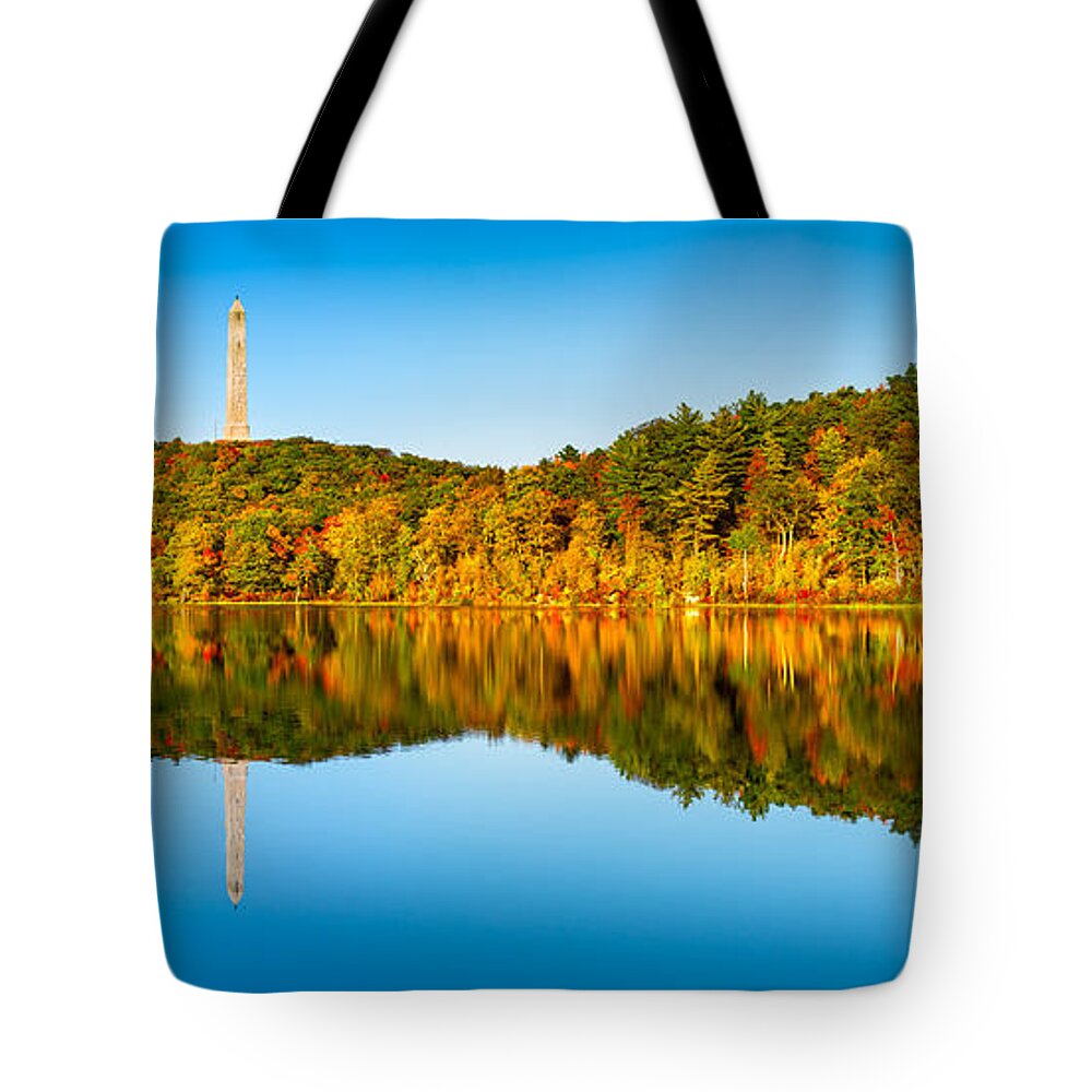 Kittatinny Tote Bag featuring the photograph High Point monument by Mihai Andritoiu