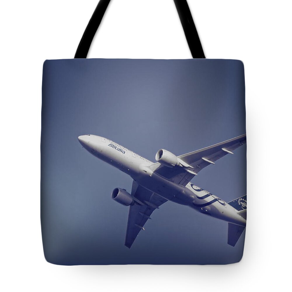 Plane Tote Bag featuring the photograph High Power by Tony Ambrosio