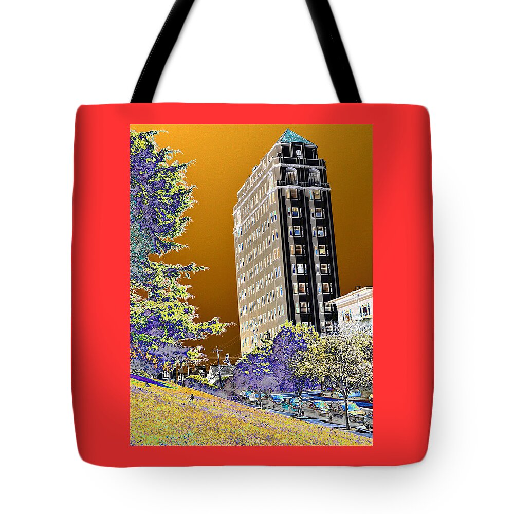 (high Rise) (tenth Floor) Apartments Tote Bag featuring the photograph High Rise by Tom Kelly