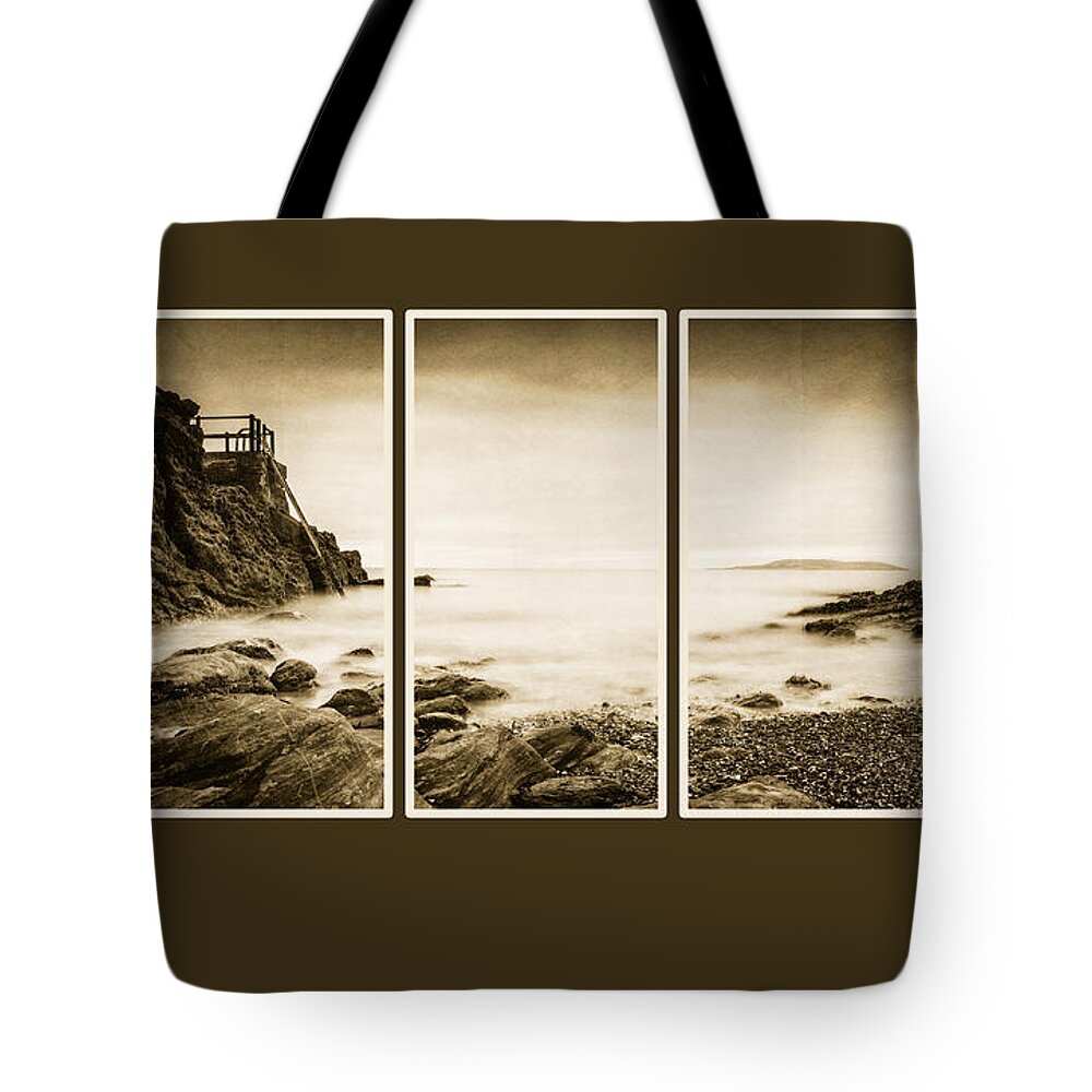 High Rock Triptych Tote Bag featuring the photograph High rock triptych by Martina Fagan