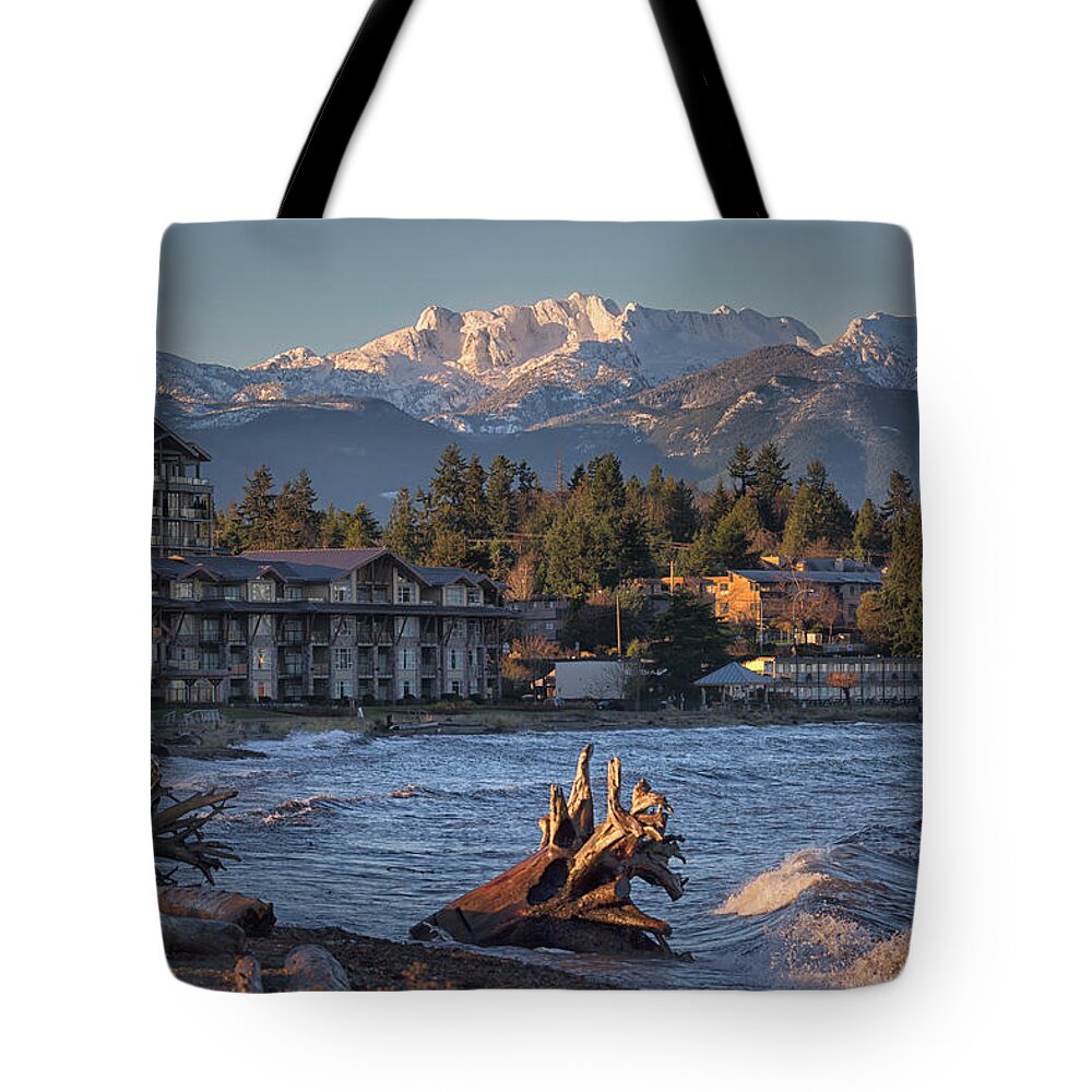 Parksville Tote Bag featuring the photograph High Tide In The Bay by Randy Hall