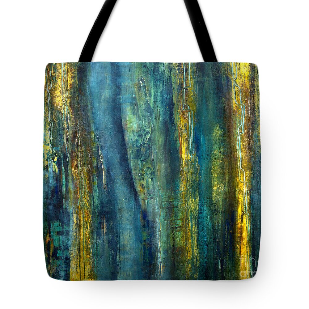 Abstract Painting Tote Bag featuring the painting Highland Fling by Valerie Travers
