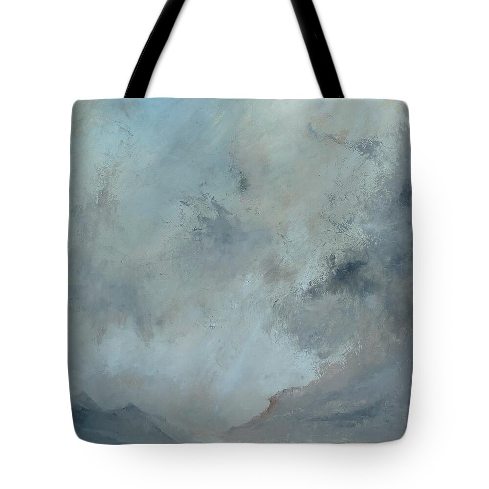 Sky Tote Bag featuring the painting Highland Glen by Christopher Delni Offord