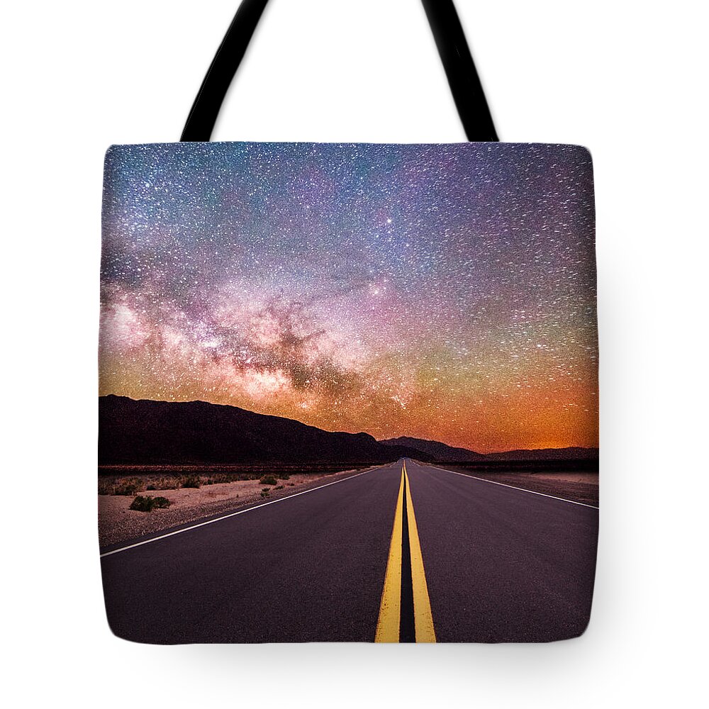 Highway Tote Bag featuring the photograph Highway to Heaven by Jim DeLillo