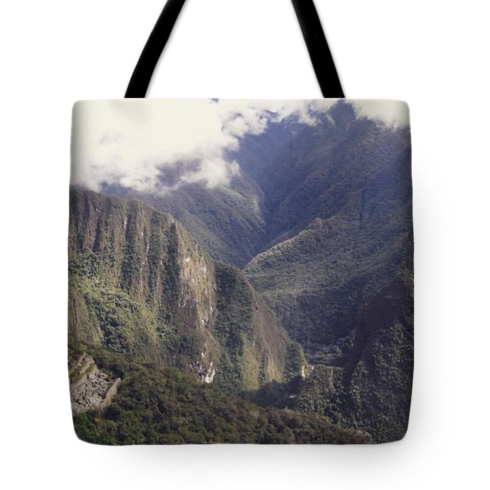Backpacking Tote Bag featuring the photograph Journey to the Sun Gate by Charlotte Cooper