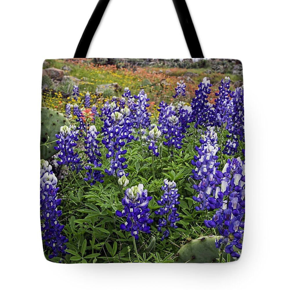 Hill Country Palette Tote Bag featuring the photograph Hill Country Palette by Gary Holmes