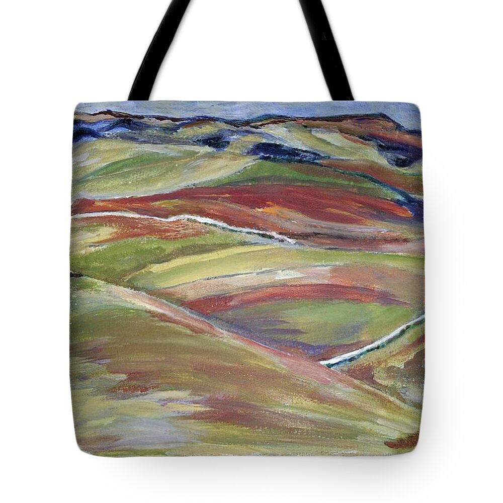  Tote Bag featuring the painting Northern Hills, Clare Island by Kathleen Barnes