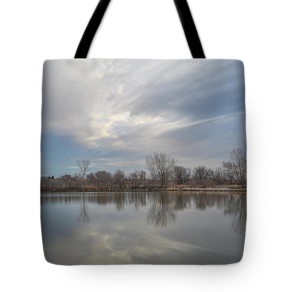 Sky Tote Bag featuring the photograph Hillside Sky by Scott Cordell