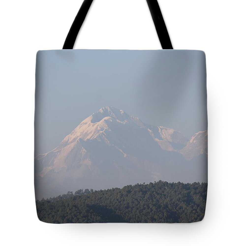 Himalayas Tote Bag featuring the photograph Himalayas From Chittai Golu Dev by Jennifer Mazzucco