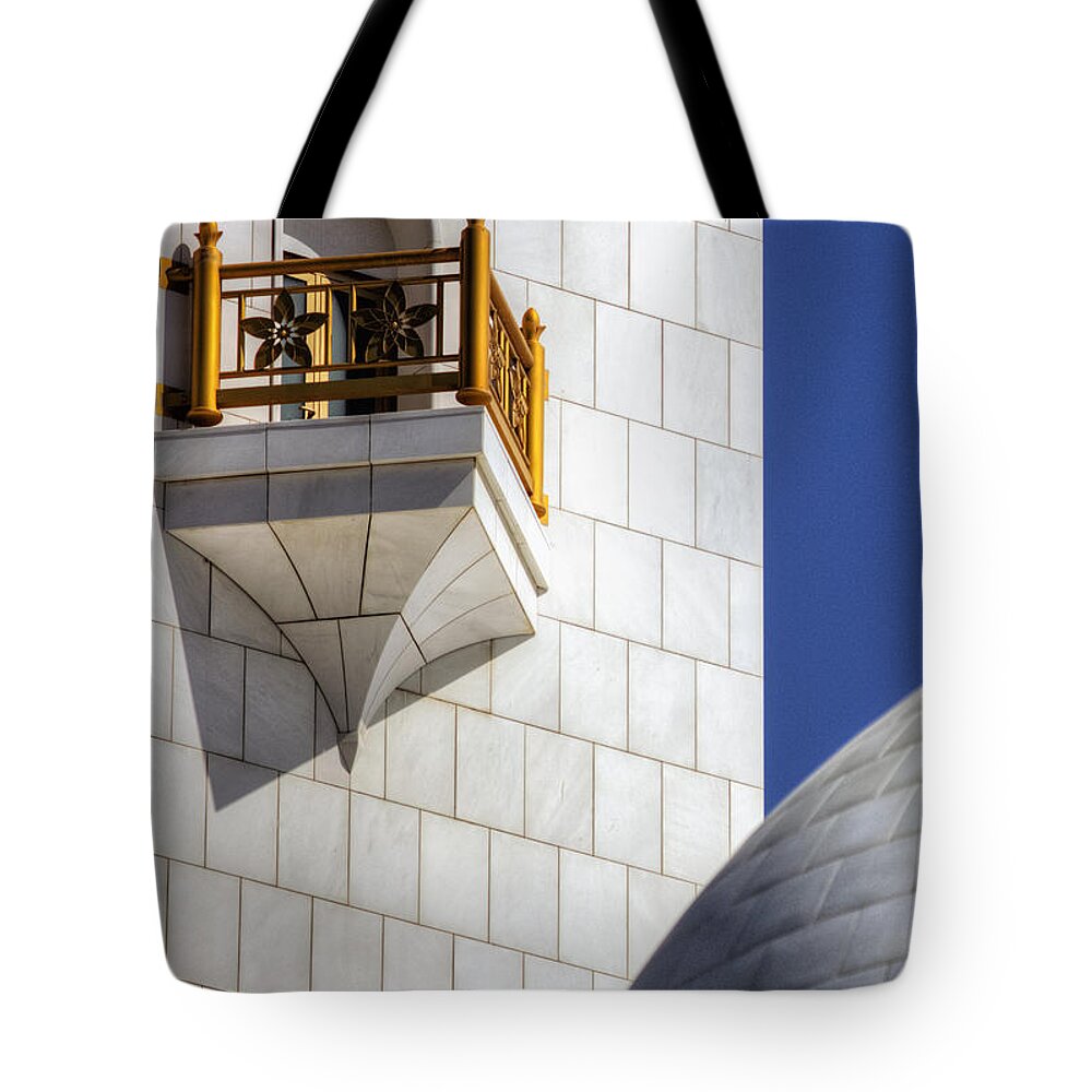 Asia Tote Bag featuring the photograph Hindu Temple Tower by John Swartz
