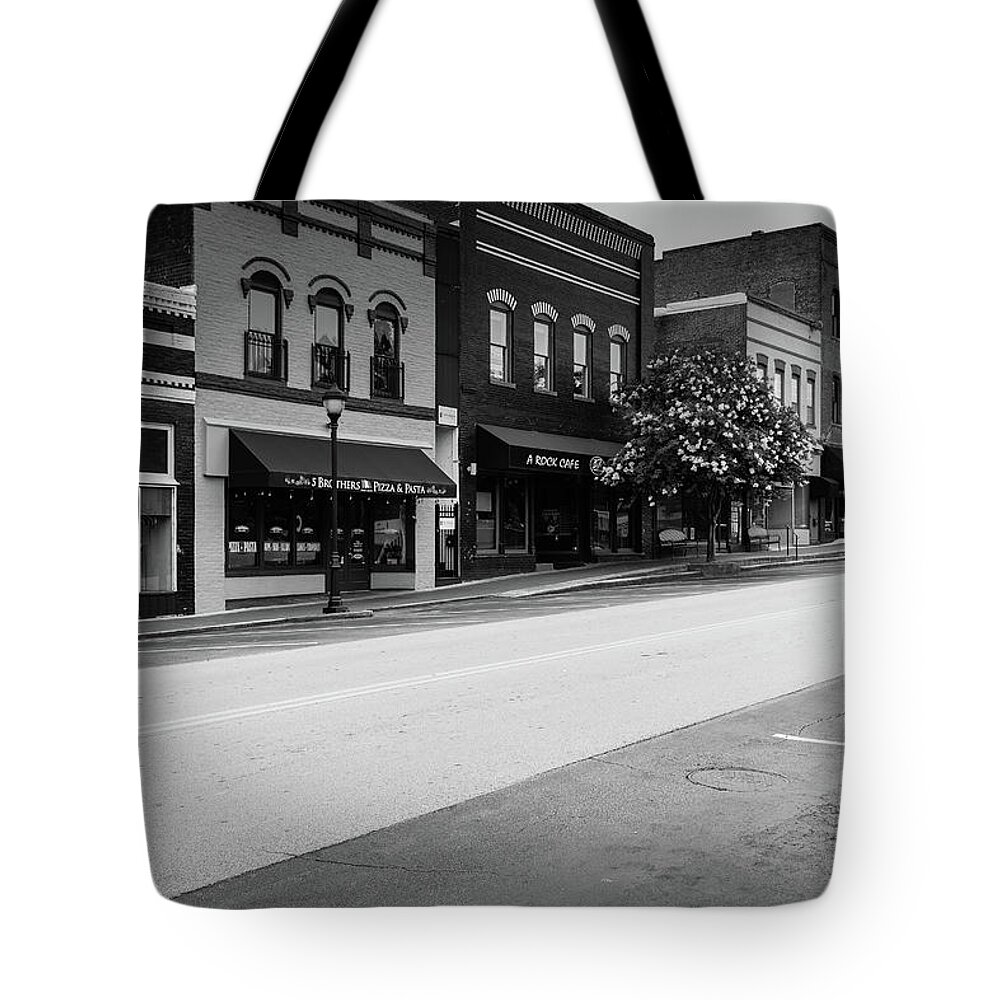 Buford Tote Bag featuring the photograph Historic Buford Downtown Area by Doug Camara