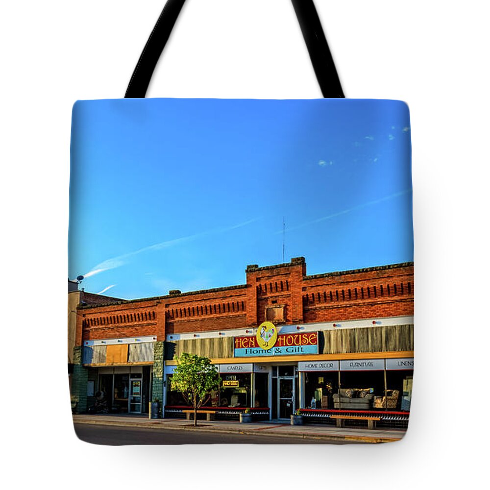 Architecture Tote Bag featuring the photograph Historic Downtown Emmett 02 by Robert Bales