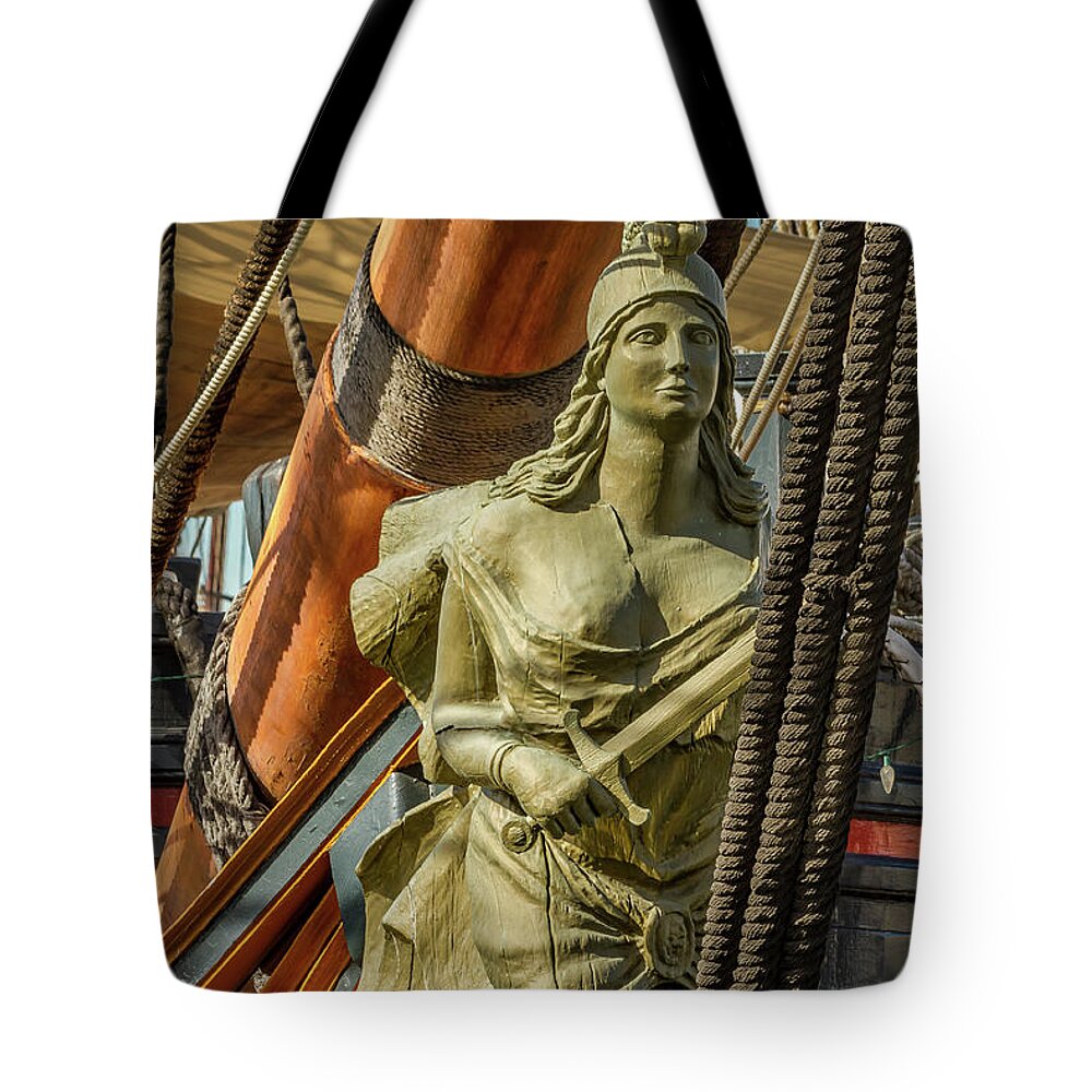 Surprise Tote Bag featuring the photograph HMS Surprise by Bill Gallagher