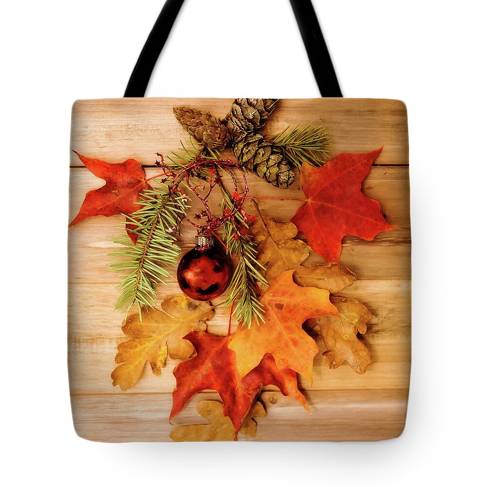 Leaves Tote Bag featuring the photograph Holidays by Rebecca Cozart