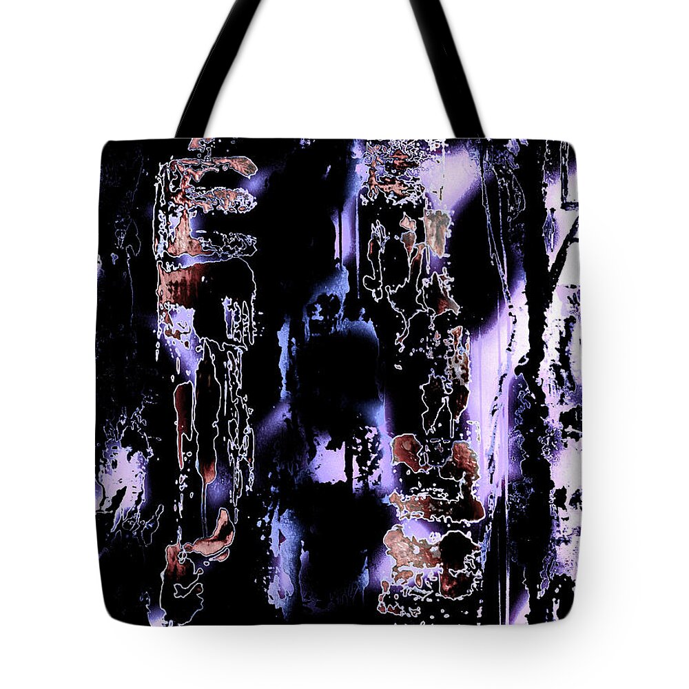 A-fine-art-painting-abstract Tote Bag featuring the painting Hollywood the After Party by Catalina Walker