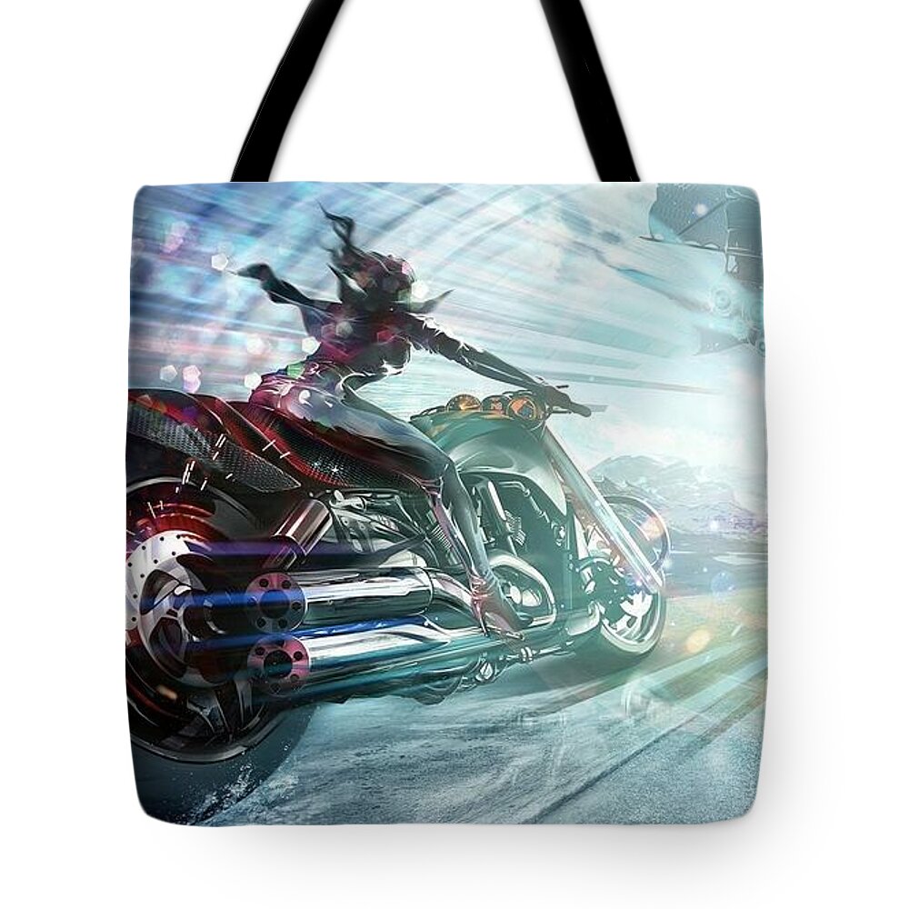 Fast Tote Bag featuring the photograph Holy crap that is fast. by Lawrence Christopher