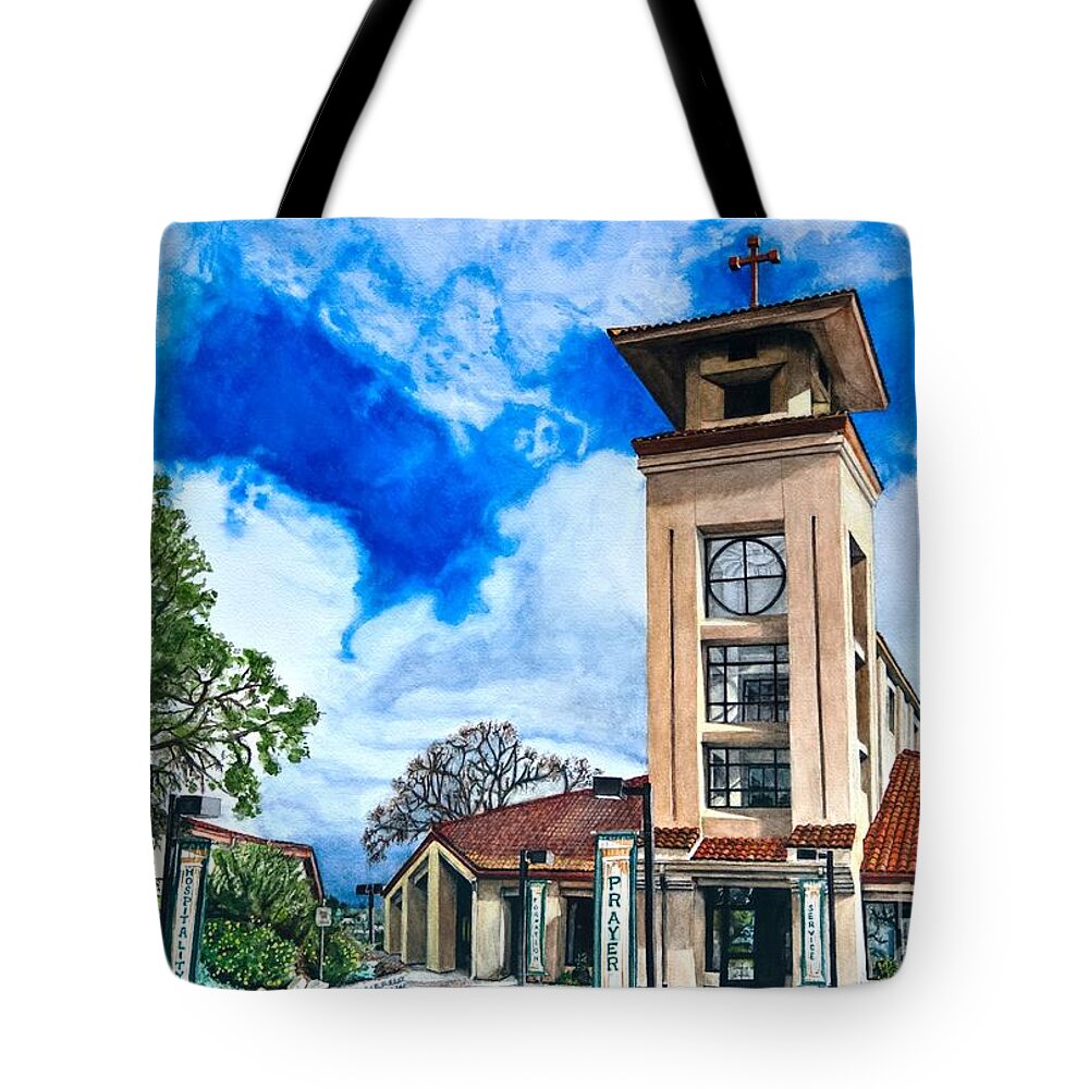 Holy Tote Bag featuring the painting Holy Trinity by Lance Gebhardt