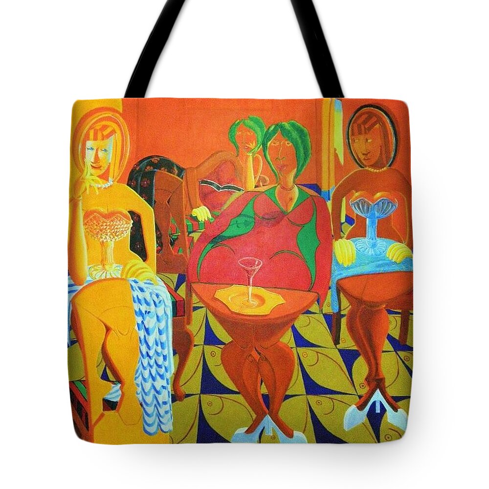 Mighty Sparrow; Calypso Music; Tote Bag featuring the painting Homage To The Mighty Sparrow by David G Wilson