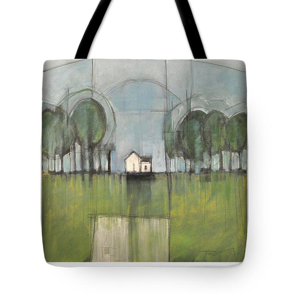 Home Tote Bag featuring the painting Home is by Tim Nyberg