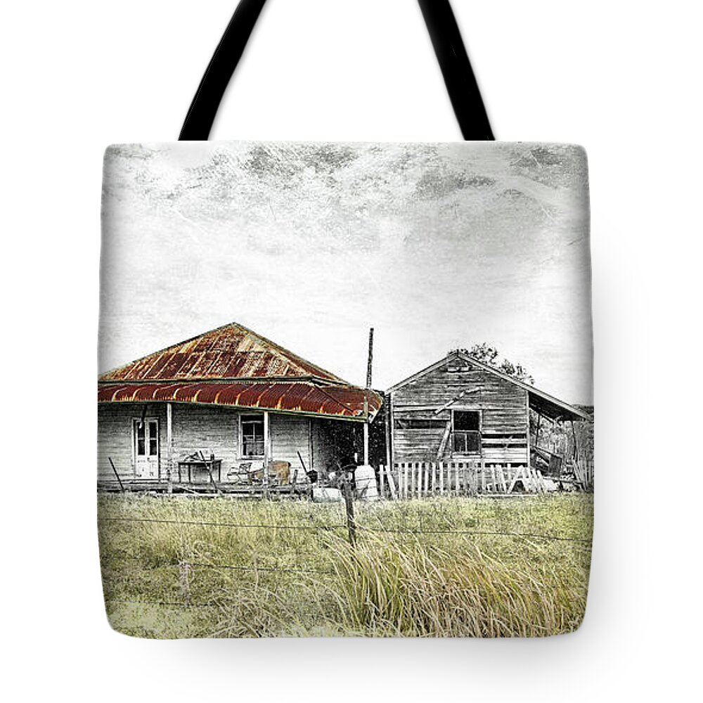 Farmland Photography Tote Bag featuring the digital art Home sweet home 001 by Kevin Chippindall
