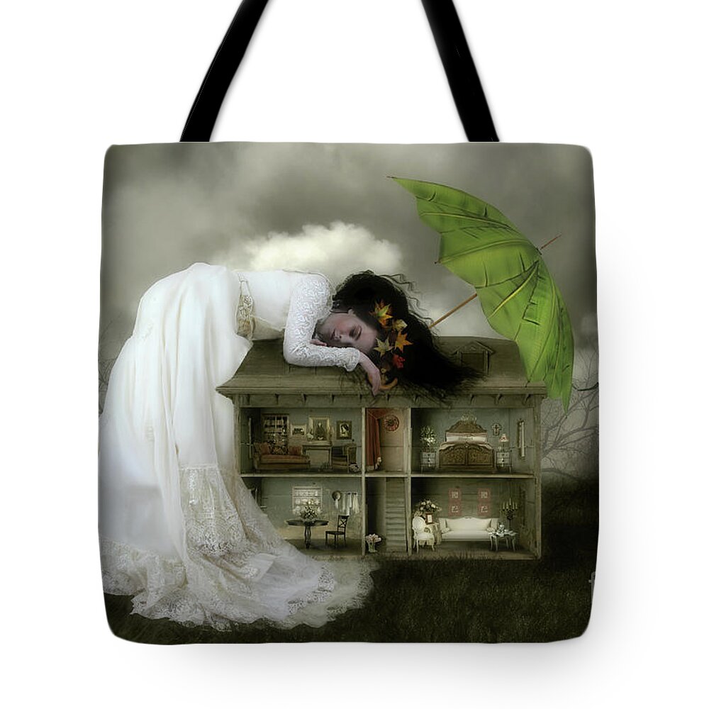 Home Sweet Home Tote Bag featuring the digital art Home Sweet Home by Shanina Conway