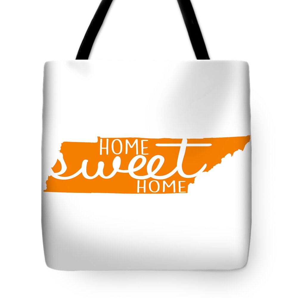 Tennessee Tote Bag featuring the digital art Home Sweet Home Tennessee by Heather Applegate