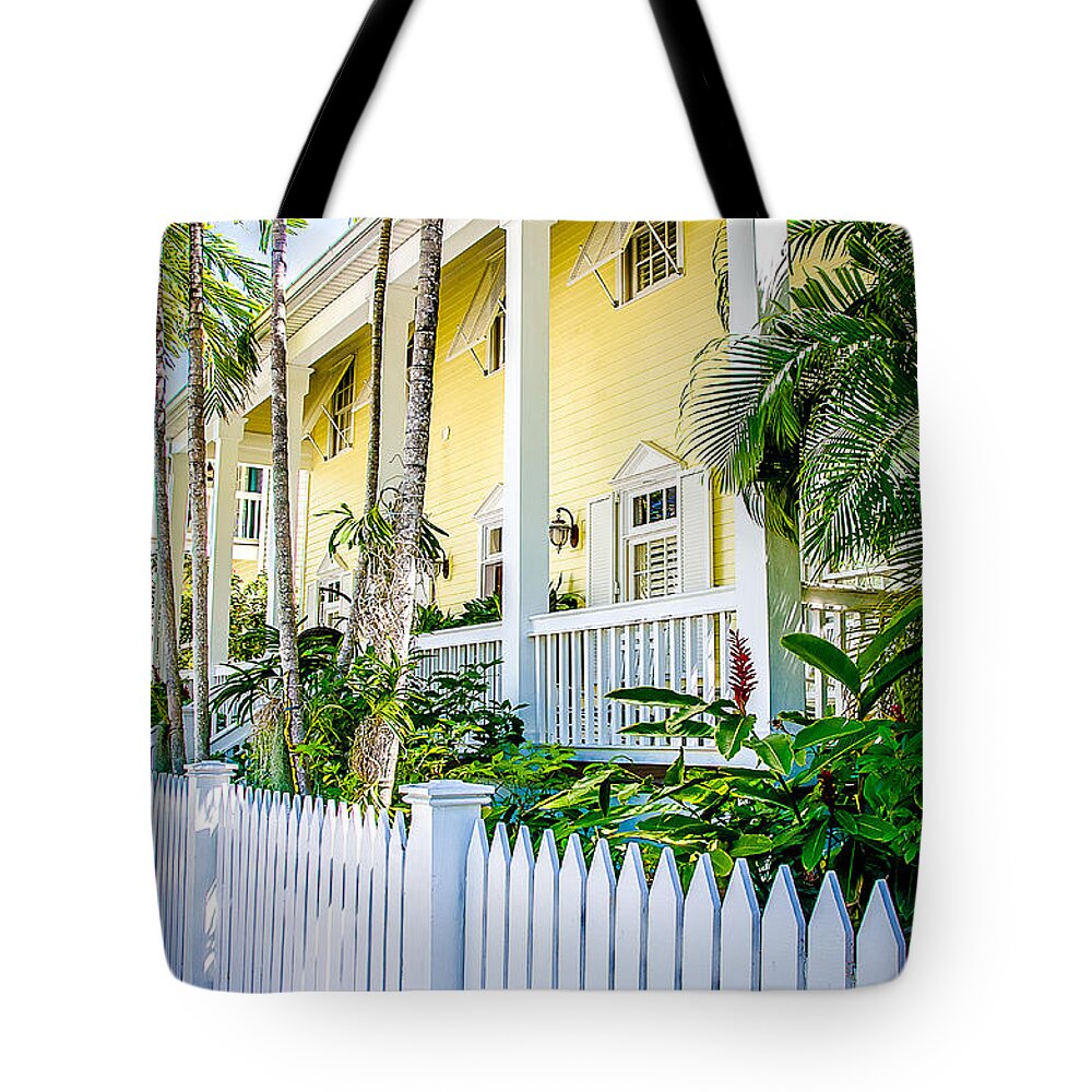 Home Tote Bag featuring the photograph Homes of Key West 14 by Julie Palencia