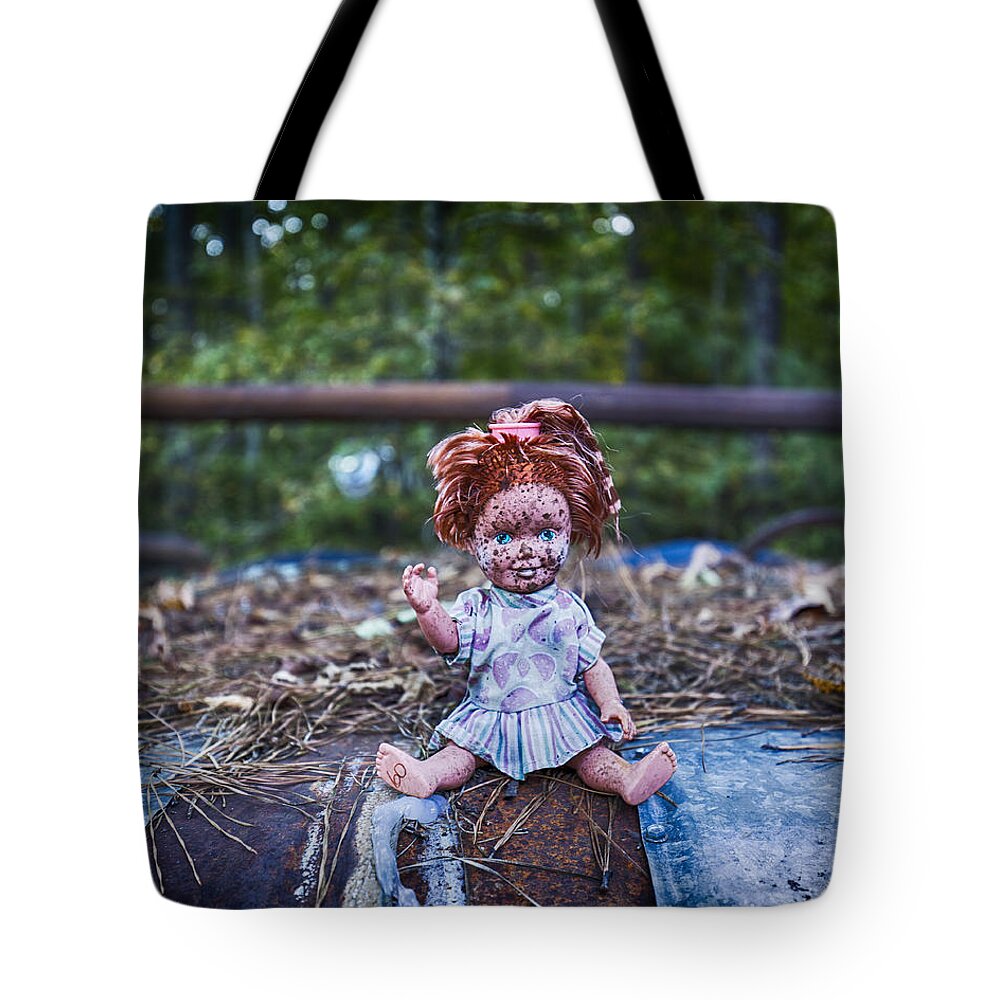Doll Tote Bag featuring the photograph Hood Ornament? by Alan Raasch