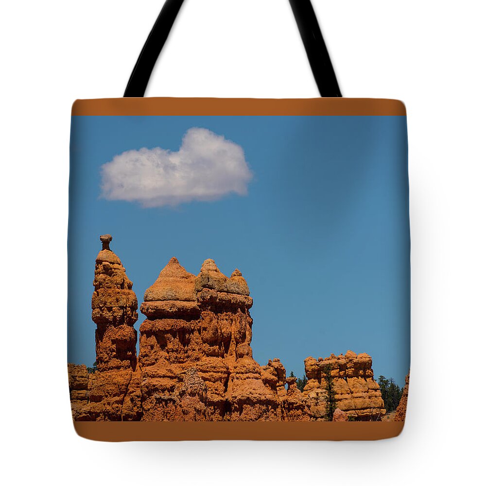Utah Tote Bag featuring the photograph Hoodoo Temple Bryce Canyon National Park Utah by Lawrence S Richardson Jr