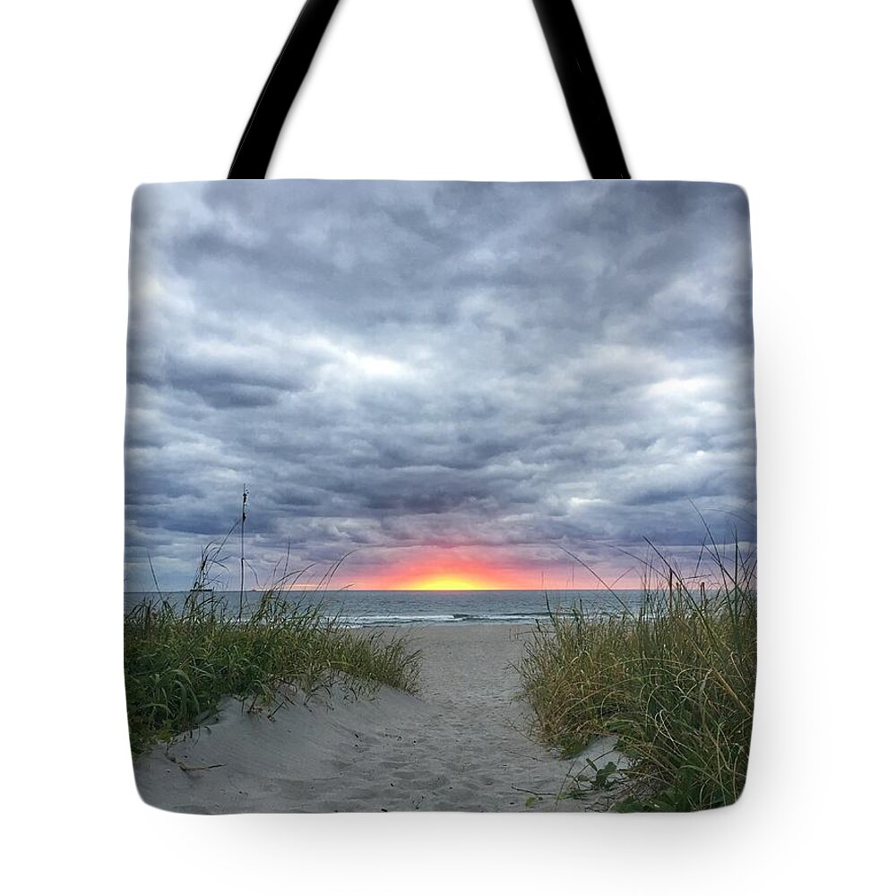 Florida Tote Bag featuring the photograph Hope on the Horizon Delray Beach Florida by Lawrence S Richardson Jr