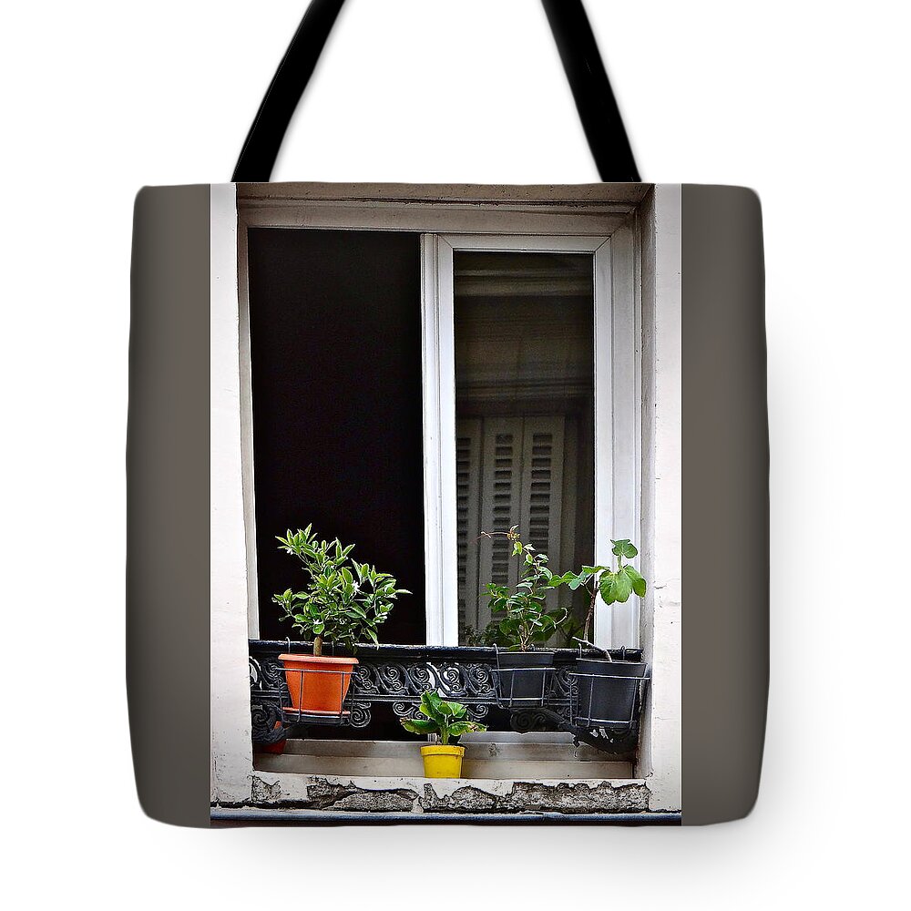 French Windows Tote Bag featuring the photograph Hopeful In Paris by Ira Shander