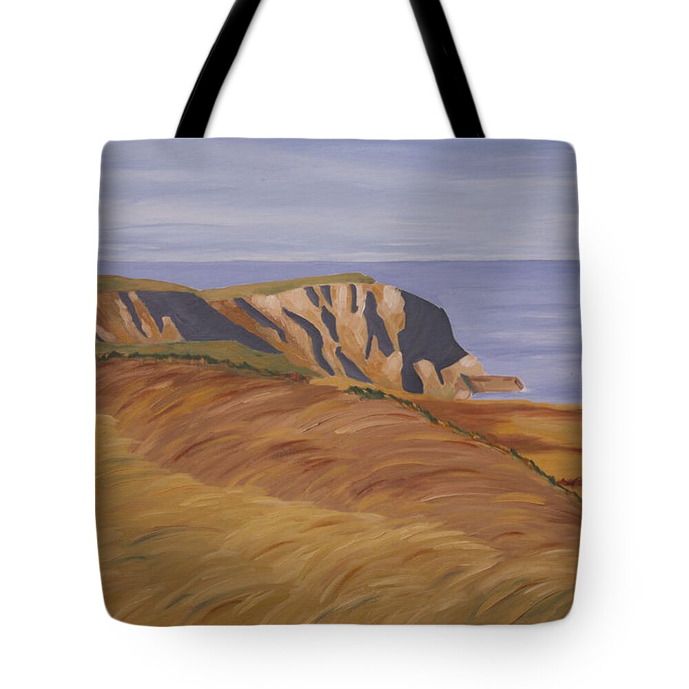 Ireland Tote Bag featuring the painting Horn Head by John Farley
