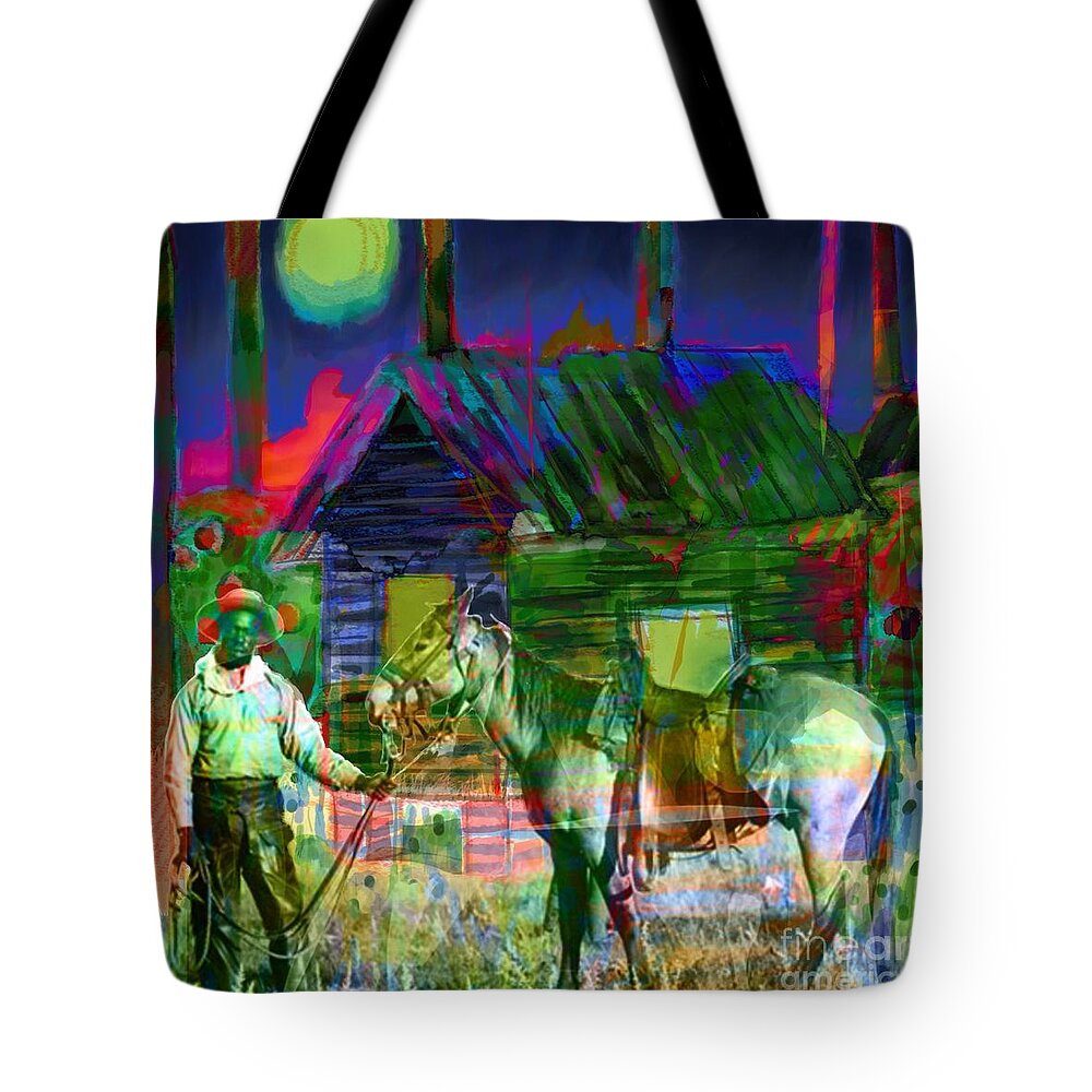 Horse Tote Bag featuring the digital art Horse Power by Joe Roache