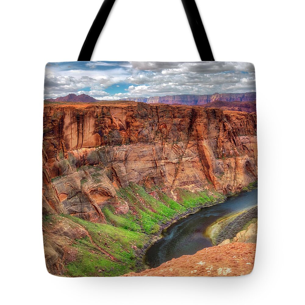 Horseshoe Bend Tote Bag featuring the photograph Horseshoe Bend Arizona - Colorado River #5 by Jennifer Rondinelli Reilly - Fine Art Photography