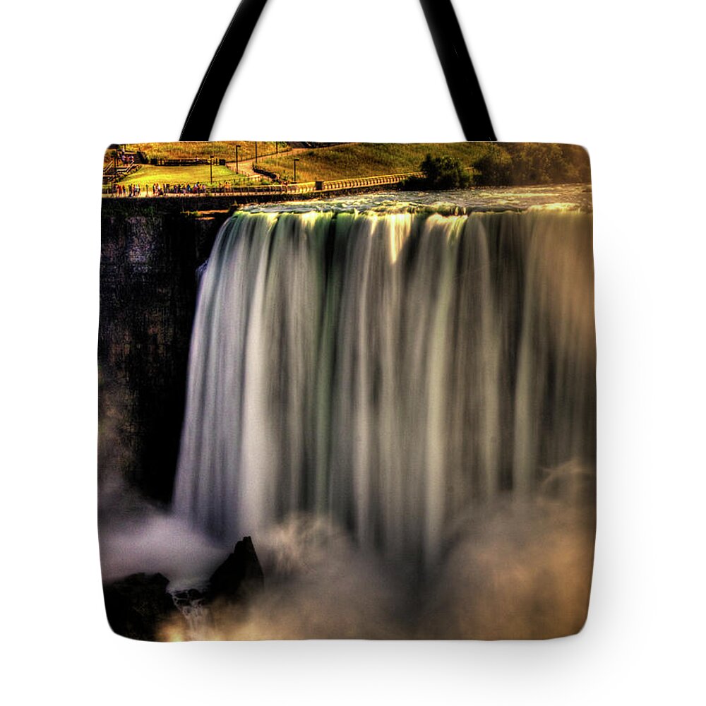 Canada Tote Bag featuring the photograph Horseshoe Falls Early Autumn No 03 by Roger Passman