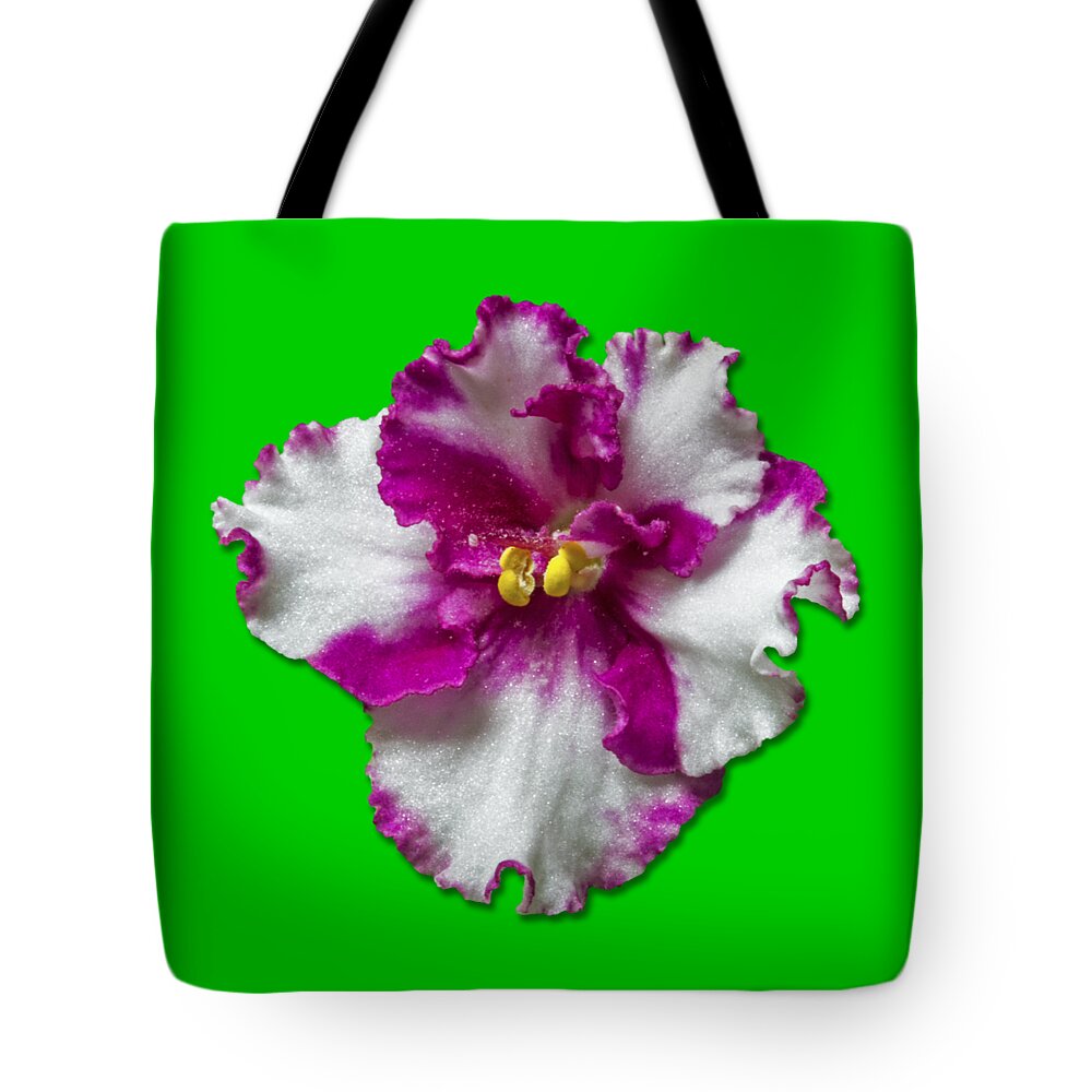White Tote Bag featuring the photograph Hot Pink Flower by Bob Slitzan