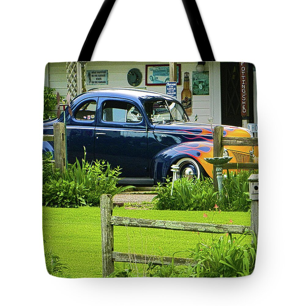 Car Tote Bag featuring the photograph Hot Rod Heaven by Wild Thing