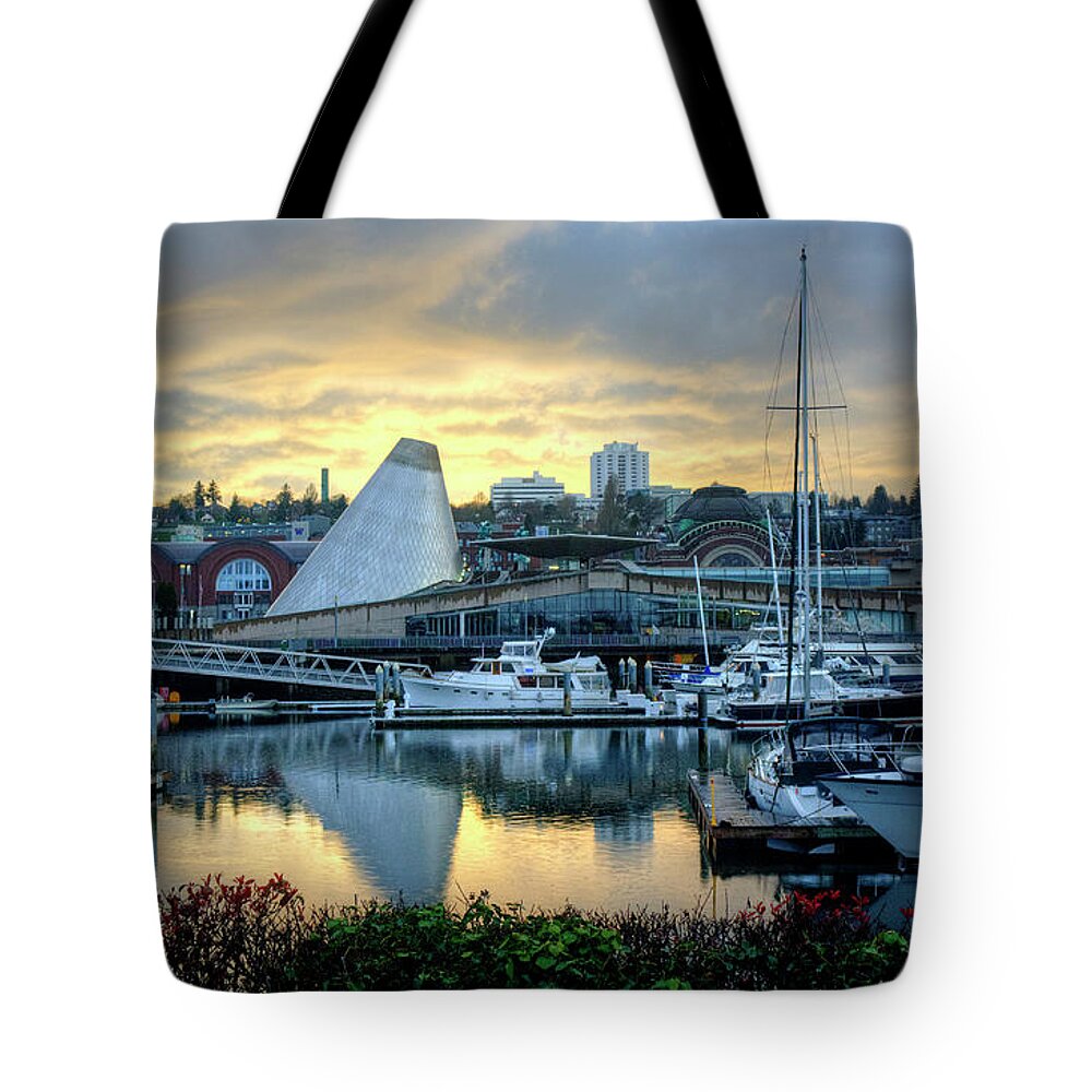 Hdr Tote Bag featuring the photograph Hot Shop Cone Cloudy Twilight by Chris Anderson