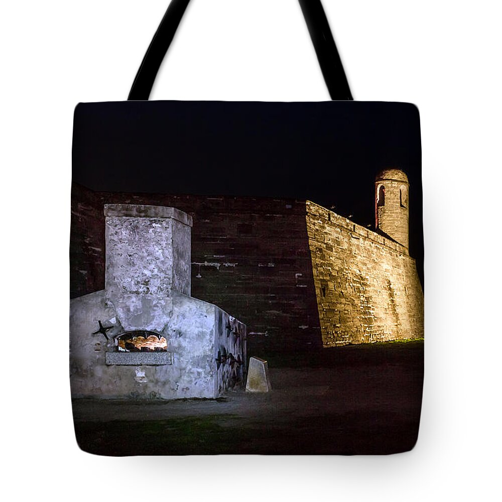 America Tote Bag featuring the photograph Hot Shot Furnace of Castillo De San Marcos by Traveler's Pics