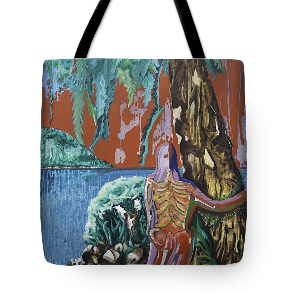 Hot Spot Tote Bag featuring the painting Hot Spot by James Lavott