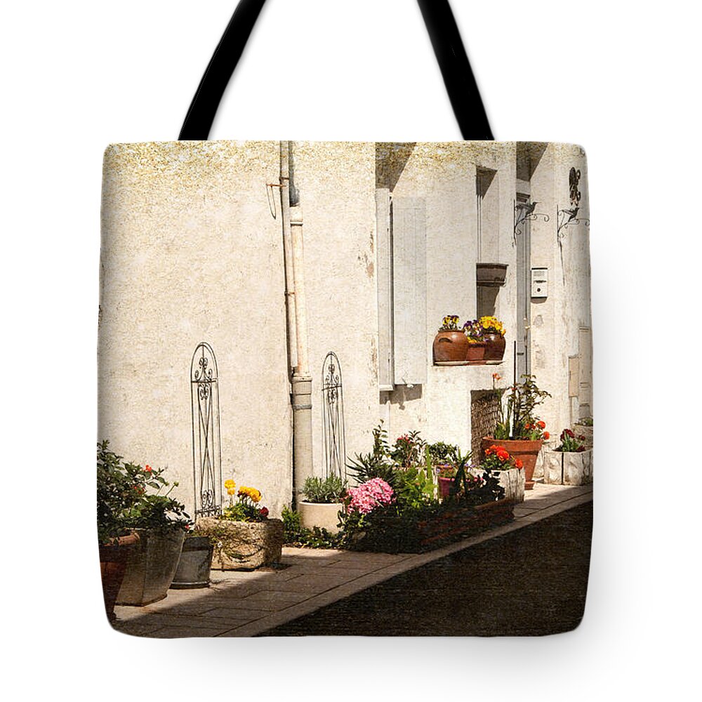 Hot Summer Street Tote Bag featuring the photograph Hot Summer Street by Victoria Harrington