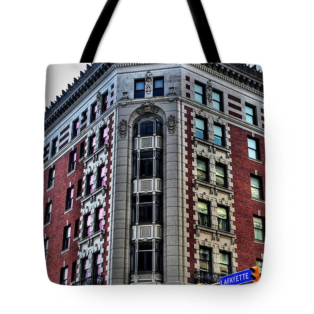  Tote Bag featuring the photograph Hotel Lafayette Series 0003 by Michael Frank Jr