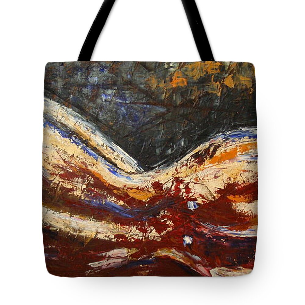Figure Tote Bag featuring the painting Hourglass Nude by Sunel De Lange