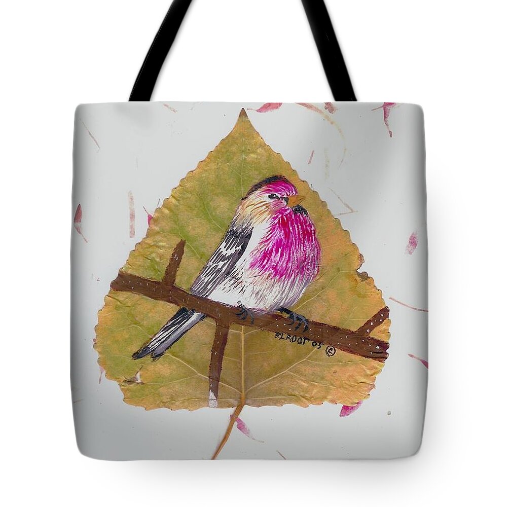 Wildlife Tote Bag featuring the painting House Finch by Ralph Root